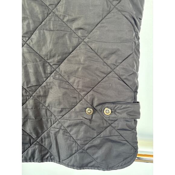 J.Crew Walker Quilted Black Zip Up Hunting Vest Hiking Old Money Outdoors XS - Picture 6 of 9